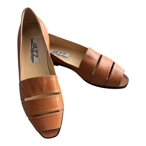 Shoes - JAZZ Brand Shoes Womens Size 7 M Brown Leather Loafers Made In Spain Vintage‎